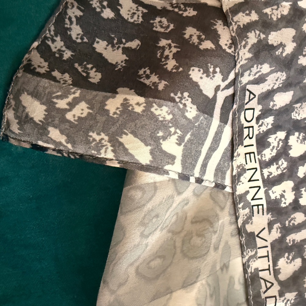 Adrienne Vittadini + Animal Print Scarves Bundle Women Zebra Leopard Abstract - Picture 10 of 12